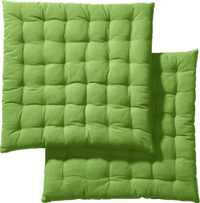 Produktbild von REDBEST Stuhlkissen 2er-Pack grün 40x40x3 cm
