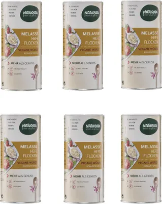 Produktbild von Naturata Melasse Hefeflocken, Dose (6 x 150 gr)