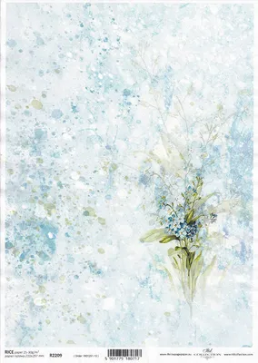 Immagine prodotto di ITD carta di riso decoupage tecnica artigianale tovagliolo di carta-R2209 nontiscordardime fiori