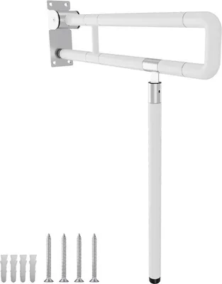 Produktbild von TolleTour Stützgriff Aufstehhilfe Haltegriff Toilette Sicherheitsgriff Klappgriff Rutschfest Wandmontage Handgriff Edelstahl