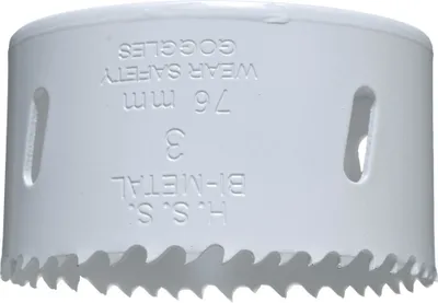 Zdjęcie produktu dla kwb 598076, Pojedyńczy, Wiertarka, Aluminium, Miedź, Płyta gipsowa, Plastik, Stal, Drewno, Biały, Bimetaliczny, Stal szybkotnąca (HHS), Stop kobaltu stali szybkotnącej (HSS-Co)