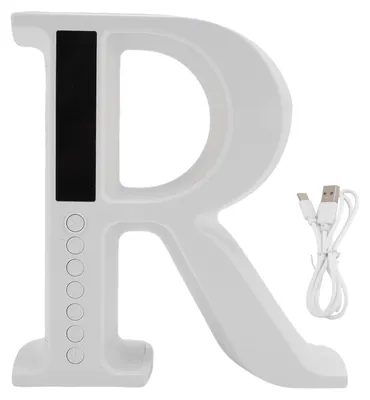 Obrázek produktu pro Bluetooth reproduktor s bezdrátovou nabíječkou R Ve tvaru nočního světla budíku s bílým šumem pro domácnost