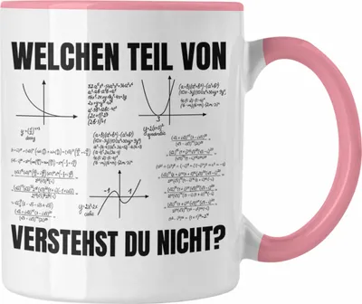 Produktbild von Trendation - Welchen Teil von Verstehst du Nicht Tasse Mathematiker Geschenkidee Physiker Studenten (Rosa)