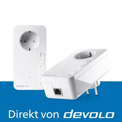 Zdjęcie produktu dla devolo Magic 2 LAN Powerline 1x Gigabit LAN port 2x adaptery