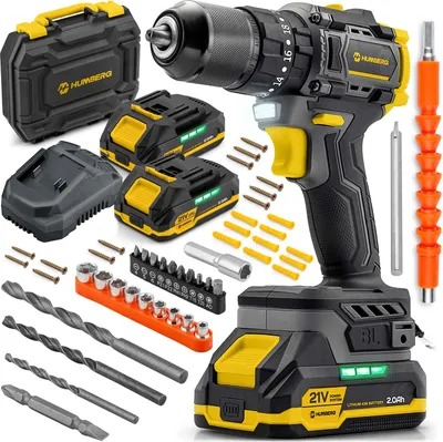 Zdjęcie produktu dla Wiertarko-wkrętarka akumulatorowa Humberg 21V HM-432