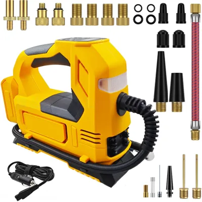 Produktbild von Elektrische Luftpumpe für Makita 18V-Akku,150PSI Akku-Kompressor mit LED-Leuchte Digitalem Manometer für Autos,Motorräder,Fahrräder,Bälle,ohne Akku