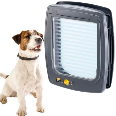 Productafbeelding van FERPLAST Swing 11 grijs - Deur voor honden en katten - 31 x 9 x 6 x 38,4 cm