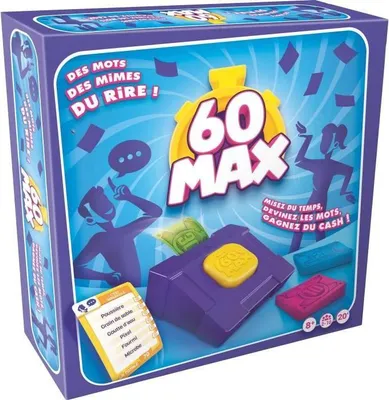 Produktbild von 60 MAX Ratespiel, Mimik und Beschreibung, Gesellschaftsspiel