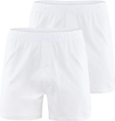 Produktbild von CALIDA Herren Jersey Boxershorts , 2er Pack - Baumwolle Code, einfarbig, 100% Baumwolle Weiß S (46/48)