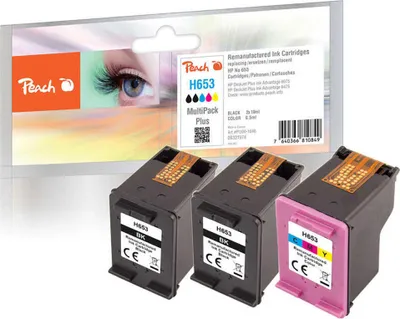 Produktbild von Peach Patrone HP No.653 MultiPack Plus remanufactured