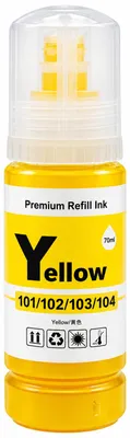 Produktbild von OBV Nachfülltinte kompatibel mit Epson 102 Gelb - ET-2750 ET-3750 ET-4750 ET-15000