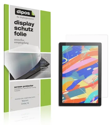 Produktbild von 2x Schutzfolie für Wacom Cintiq 16 matt Displayschutzfolie Folie Display Schutz dipos