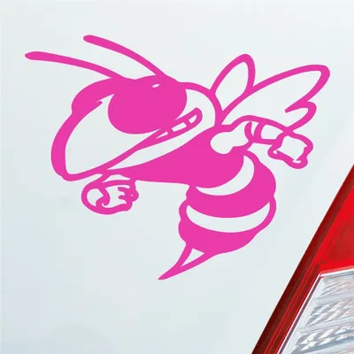 Produktbild von Auto Aufkleber Killer Biene Bee Kill Tuning 10x8 cm Pink Sticker Heckscheibenaufkleber