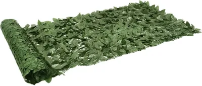 Image de vidaXL Pare-vue de balcon avec feuilles vert foncé 300x100 cm