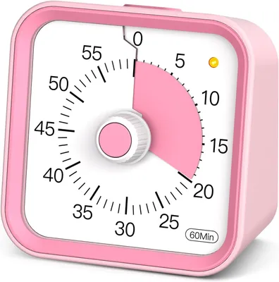 Produktbild von Visuelle Timer mit Pauzefunktion, 60 Minuten, leise, für Zeitmanagement