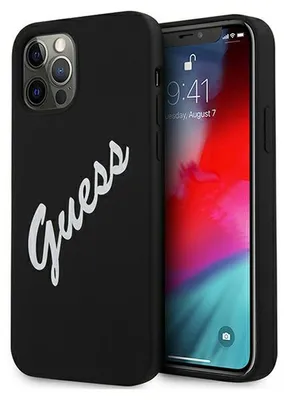 Immagine prodotto di Guess Guhcp12Mlsvsbw Iphone 12/12 Pro6,1 Czarno Biały/Nero Bianco Custodia rigida in silicone Vintage