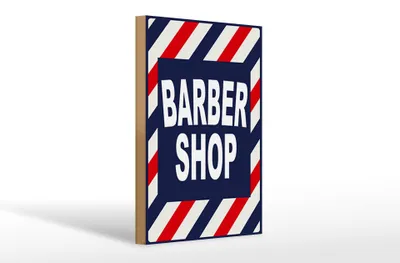 Produktbild von Holzschild Spruch 20x30cm Barbershop Friesur