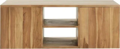 Produktbild von Waschtischunterschrank Teakholz hängend 135 cm massiv