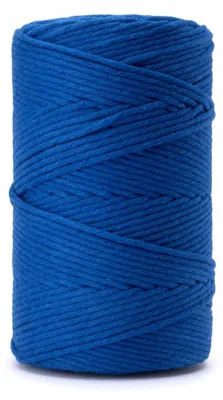 Produktbild von Grzanpol Makramee Garn 3PLY 5mm 100m Kornblumenblau