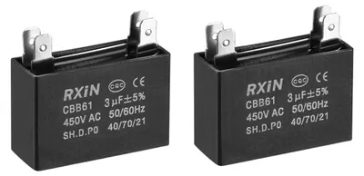 CBB61 Kondensator 3 µF 450 V AC 2 Stück 38x30x20 mm