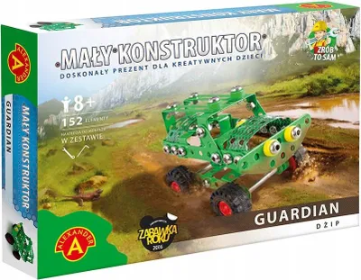 Produktbild von Metallbaukasten Geländewagen Jeep - DIY Konstruktionsspielzeug 152 Teile - Kreativset ab 8 Jahren
