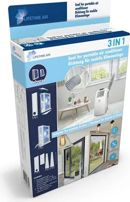 Produktbild von Těsnění oken Lifetime Air 320cm Pro mobilní klimatizace a sušičky vzduchu, sada oken Univerzální, vhodná pro všechny velikosti hadic, vodotěsná, odolná proti větru