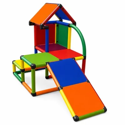 Produktbild von Moveandstic Mila Spielhaus mit Kleinkindschräge, Multicolor, KI-generiertes Bild