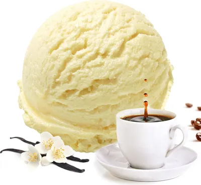 Produktbild von Vanille Kaffee Speiseeis Pulver 333 g