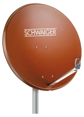 Produktbild von Aluminium Satellitenschüssel 80 cm ziegelrot