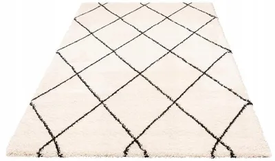 Zdjęcie produktu dla Dywan shaggy kremowy Boho Leonique 200x290cm