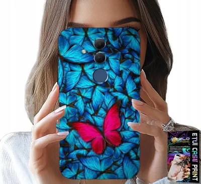 Immagine prodotto di Custodia Per Huawei Mate 20 Lite - Farfalla Blu, Farfalla, Design Femminile