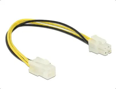Produktbild von DeLOCK 84954, 0,3 m, 4-pin ATX12V, 4-pin ATX12V, Männlich, Weiblich, Gerade