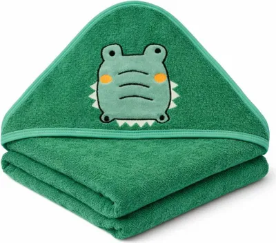 Produktbild von Egeria Kinder Kapuzentuch - Krokodil, grün 70 x 100 cm Krokodil, grün