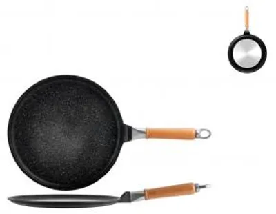 Immagine prodotto di H&H Crepiera Antiaderente Pietra Manico In Legno Cm 28