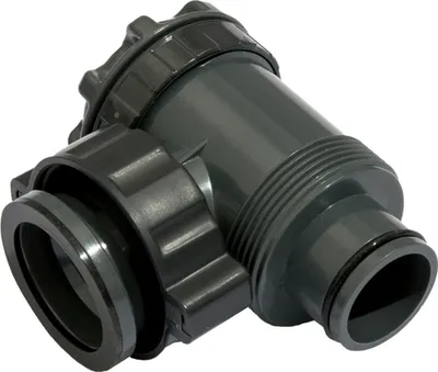 Produktbild von Bestway® Ersatzteil Eckventil (dunkelgrau) für Pools mit 38 mm Anschluss