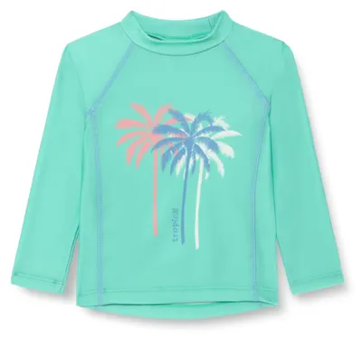 Immagine prodotto di Playshoes, maglietta da bagno con protezione UV, unisex, per bambini, costume da bagno, motivo: palme
