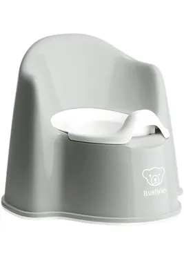 Produktbild von BabyBjorn Potty Chair, Grau, Weiß, Polypropylen (PP), Thermoplastisches Elastomer (TPE), Einfarbig, Junge/Mädchen, 360 mm, 350 mm