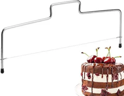 Produktbild von Famanu Tortenheber mit verstellbarem Schneidedraht - 29 cm