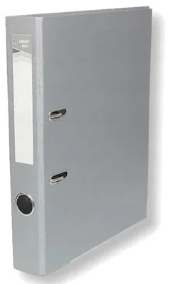 Image de Classeur A4 avec anneaux de 5 cm, gris - Penword