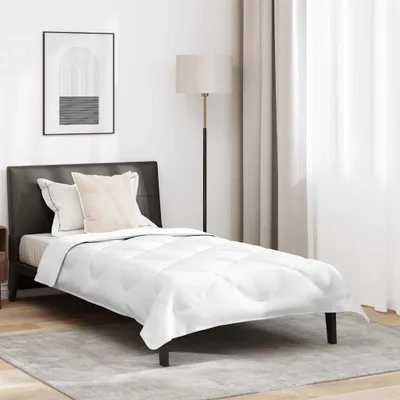 Produktbild von Bettdecke mit Kissen Weiß 135 x 200 cm Mikrofaser