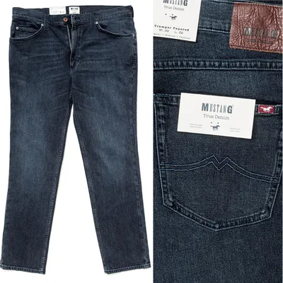 Obrázek produktu pro MUSTANG, Herren Jeanshosen, Slim fit, TRAMPER TAPERED, W36 L32, Blau, Jeans, baggyjeans, buggy