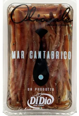 Image de Filets d'anchois cantabriques au piment, 70g, marque Di Dio