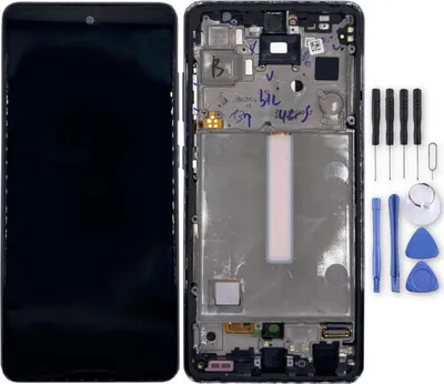 Produktbild von Samsung LCD displej pre Galaxy A52s 5G + dotykový displej + rám GH82-26861A / GH82-26863A Awesome Black / Black Replacement