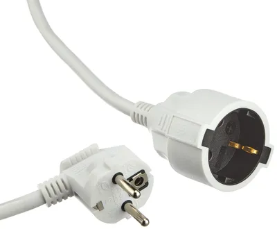 Produktbild von Meister Schutzkontakt-Verlängerung 3 m Kabel weiß Kunststoffleitung IP20 Innenbereich