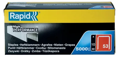 Produktbild von Isaberg Rapid Heftklammer 53 / 10 L 004 Pack = 5000 Stück Isaberg Typ 53 - 11858810