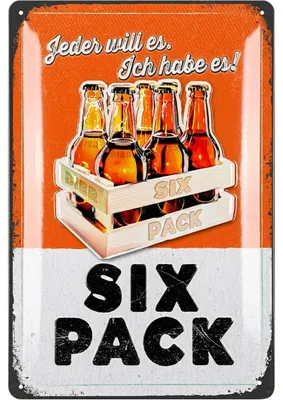 Produktbild von LANOLU Blechschilder retro Bier Bar Deko, Metallschilder mit Spruch für Partyraum, Küche, Bardeko, Cocktail Schild als Geschenk 20x30cm