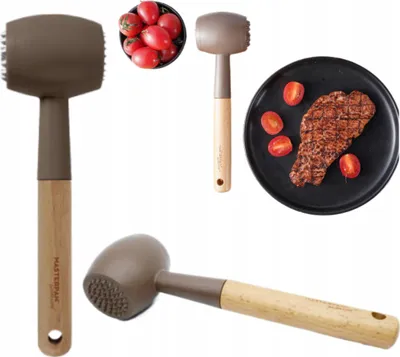 Image de Marteau de cuisine Masterpan avec manche en bois et tête en plastique