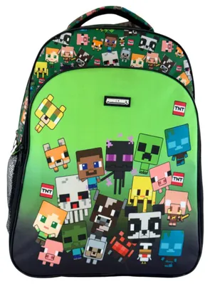 Obrázok produktu pre Minecraft, školská taška/vrecko s motívom postavičiek, 40 cm