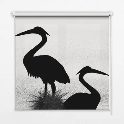 Produktbild von Seitenzug-Rollo Fensterrollo Jalousie - Lichtdurchlässig Springrollos - 80x240 cm - Reiher