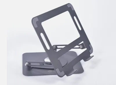 Produktbild von Laptopständer für Schreibtisch [360 Grad Drehbar] Höhenverstellbar (MacBook Pro/Air Laptops) schwarz